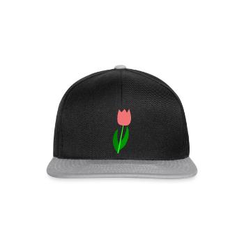 Tulipe Pays-Bas - Casquette snapback - noir/gris - Devant
