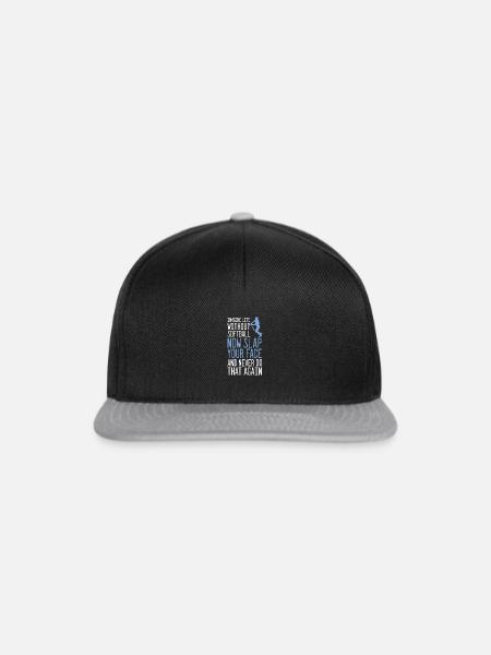 Softball - Snapback Cap - Schwarz/Grau