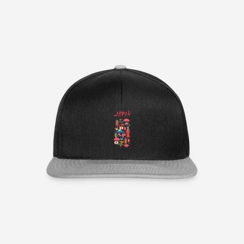 Japan - Casquette snapback - noir/gris