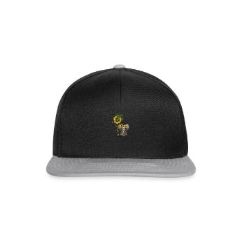 Cannabis Hemp THC 420 - Snapback Cap - black/grey - Front