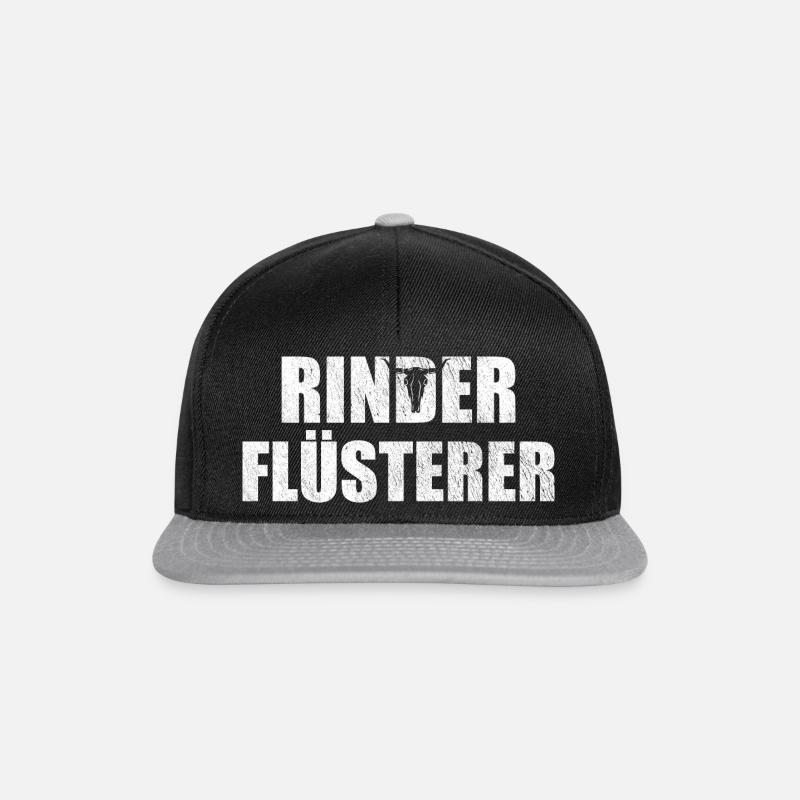 rinder flüsterer - Snapback Cap - Schwarz/Grau