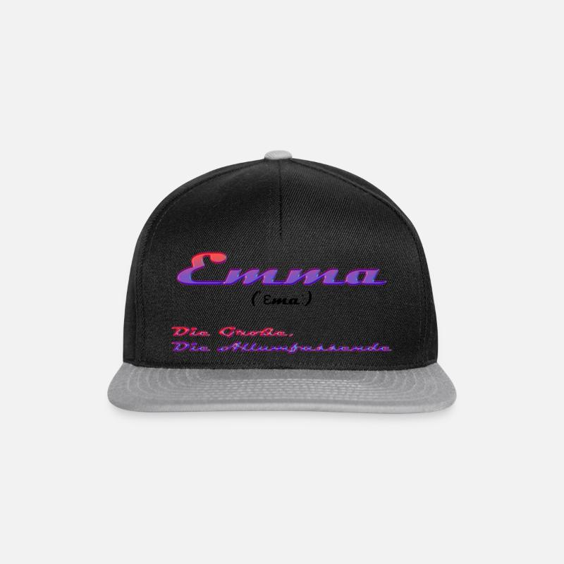 Emma - Snapback Cap - black/grey