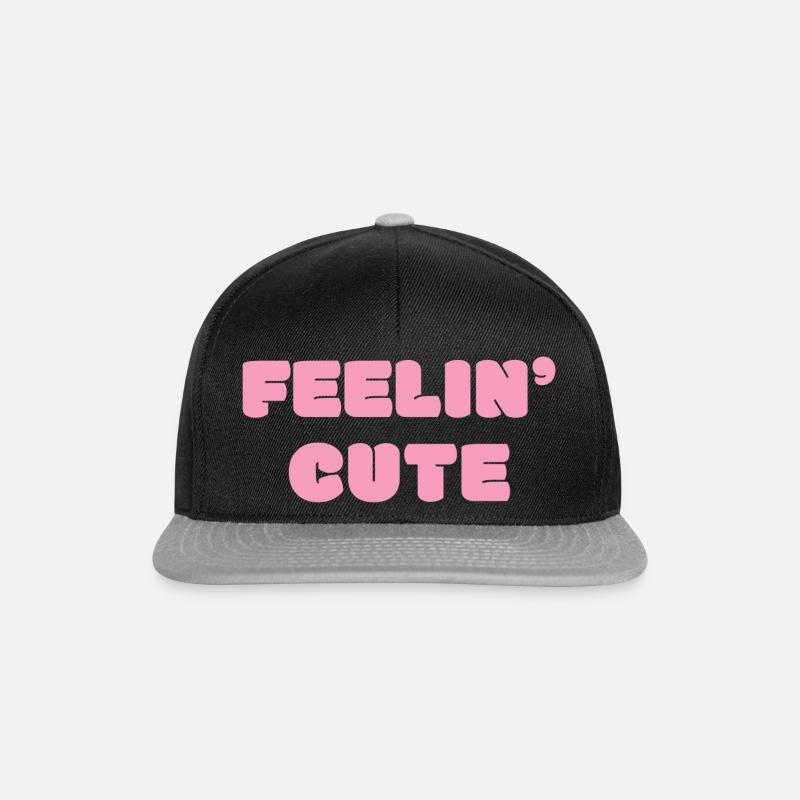 feelin cute - Snapback Cap - Schwarz/Grau