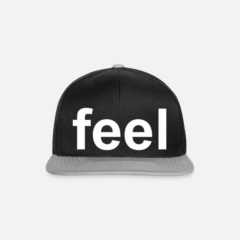 Feel Quote - Snapback Cap - black/grey