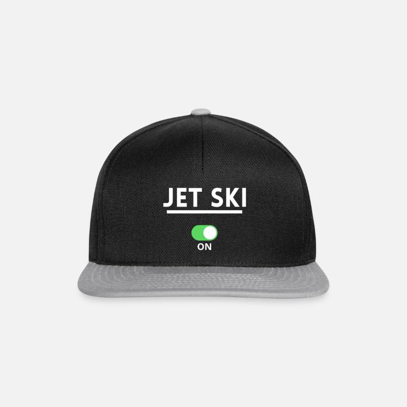 jet ski. cadeau jet-ski - Casquette snapback - noir/gris