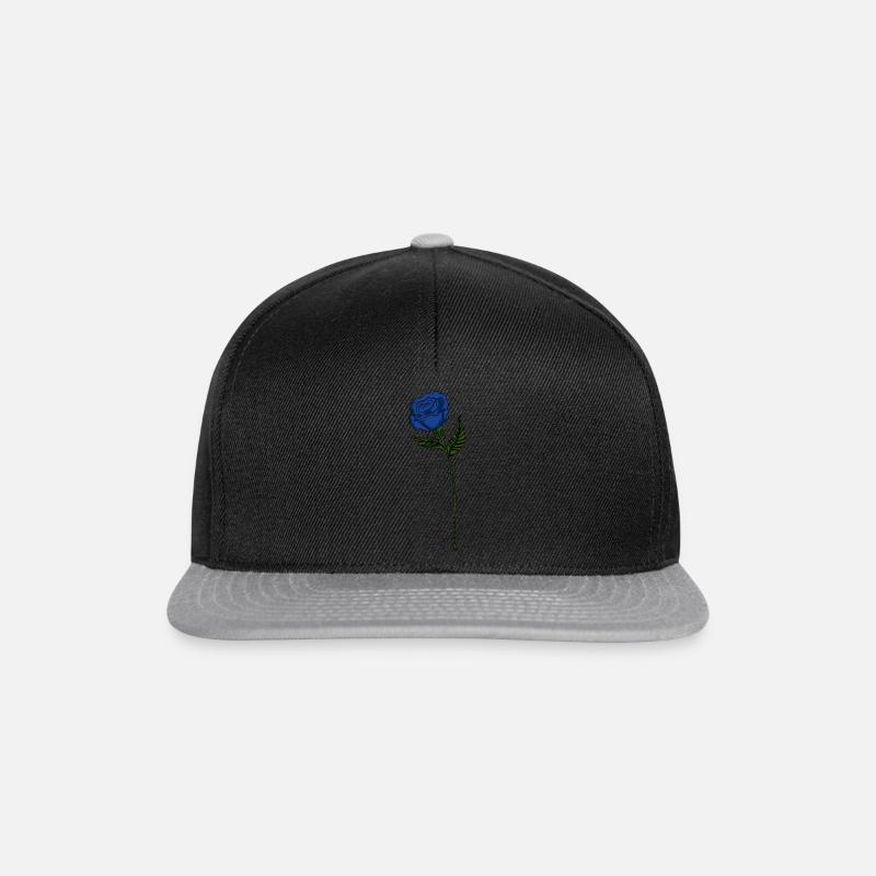 Blue Rose - Snapback Cap - black/grey