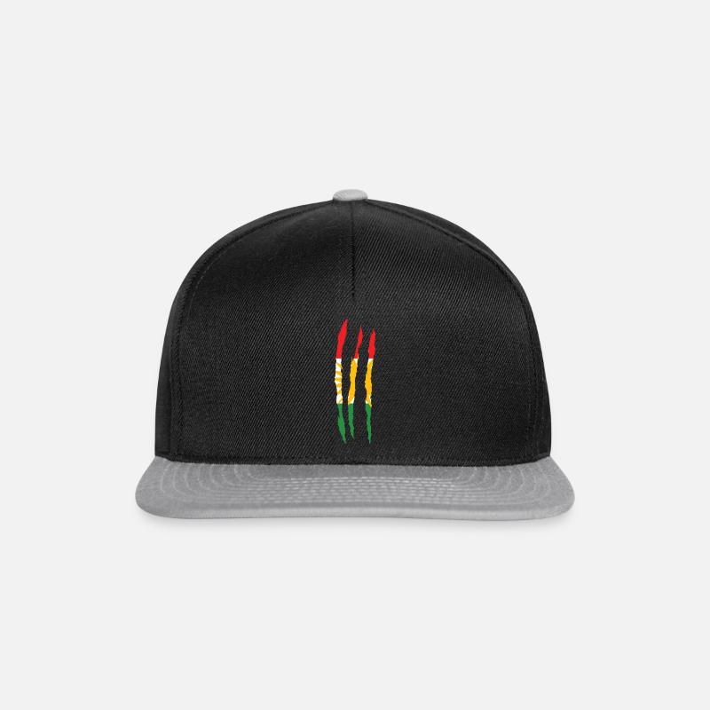 scratch kurdistan - Snapback Cap - black/grey
