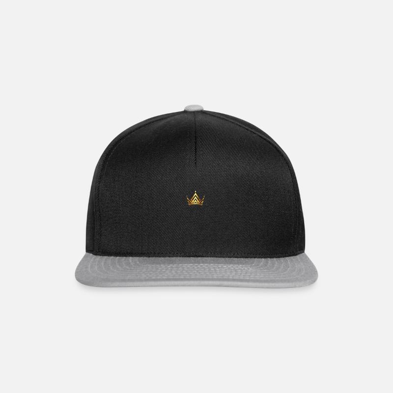 Krone - Snapback Cap - Schwarz/Grau