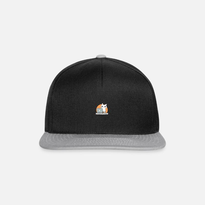 Cute Programeow I Are Programmer Programming - Snapback Cap - Schwarz/Grau