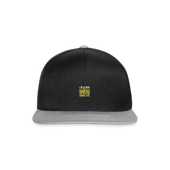 I'm Sorry I Offended You with My Common Sense - - Snapback Cap - Schwarz/Grau - Vorne