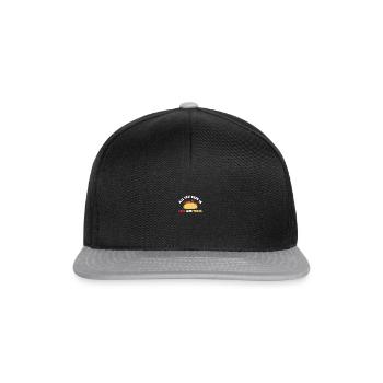 Anti Valentine's All You Need Is Tacos And Love - Snapback Cap - Schwarz/Grau - Vorne