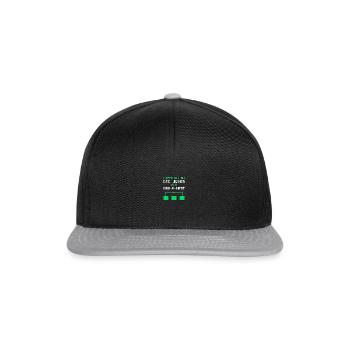 I Keep All My Dad Jokes in A Dad-A-Base - Snapback Cap - Schwarz/Grau - Vorne