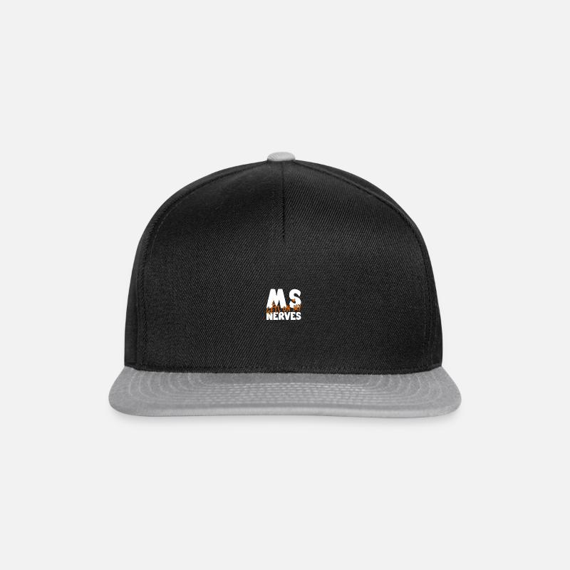 MS Gets on My Nerves - Multiple Sclerosis - Snapback Cap - Schwarz/Grau