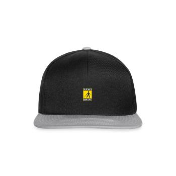 You're In My Blind Spot Funny Legally Blind - Snapback Cap - Schwarz/Grau - Vorne