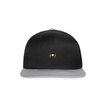 Peace Love Cure MS Awareness - Snapback Cap - Schwarz/Grau - Vorne