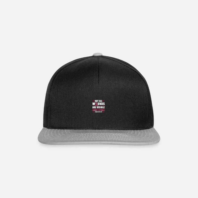Not All Wounds Are Visible Multiple Myeloma - Snapback Cap - Schwarz/Grau
