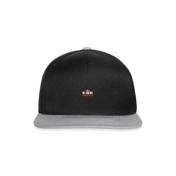 I Am A Warrior Leukemia Awareness - Snapback Cap - Schwarz/Grau - Vorne