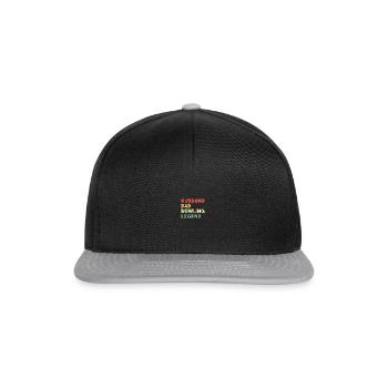 Husband Dad Bowling Legend Fathers Day Birth Day - Snapback Cap - Schwarz/Grau - Vorne