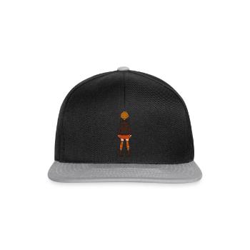 Mädchen - Snapback Cap - Schwarz/Grau - Vorne