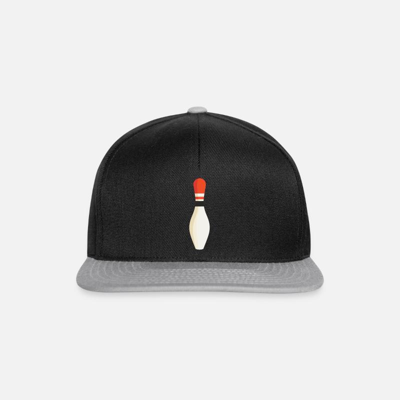 Bowling Pins Pin - Snapback Cap - black/grey
