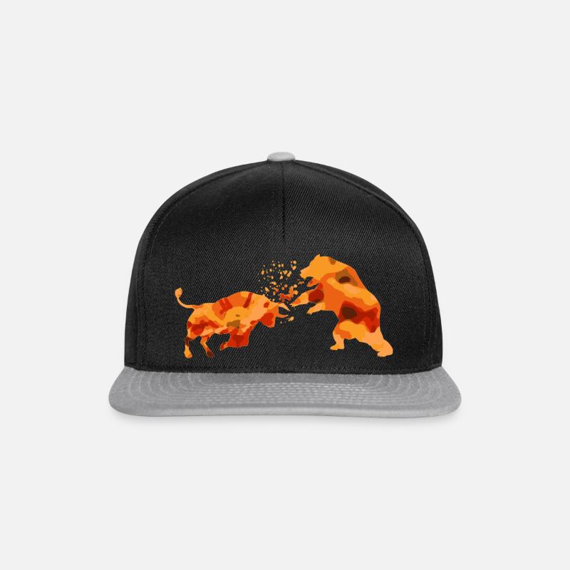 Bull versus Bear Stock - Snapback Cap - black/grey
