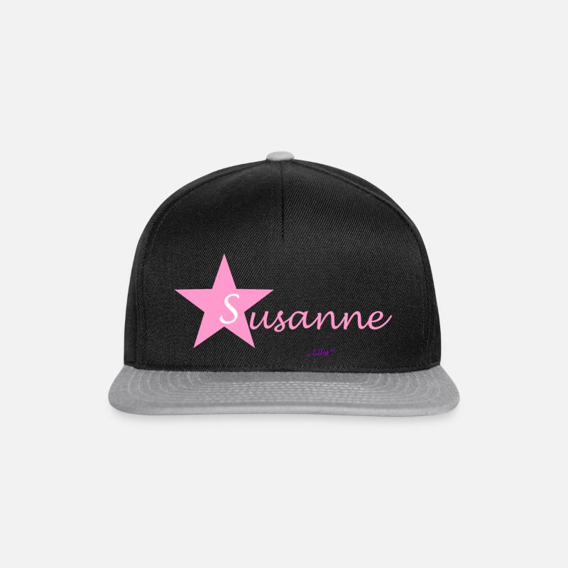 Susanne - Snapback Cap - Schwarz/Grau