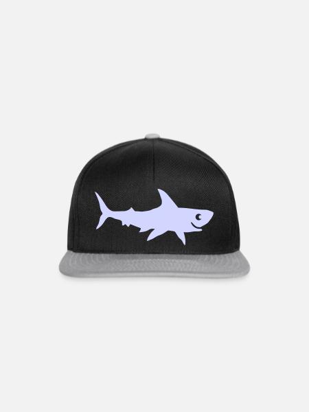 hai- - Snapback Cap - Schwarz/Grau