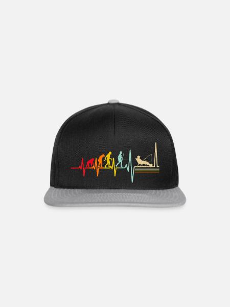 Evolution Fischer Herzschlag Retro - Snapback Cap - Schwarz/Grau