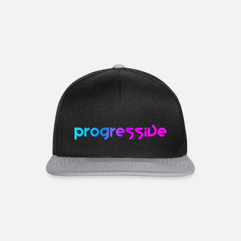 Progressif (Style Néon) - Casquette snapback - noir/gris