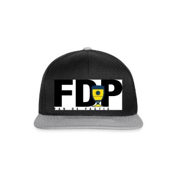 fdp pastis - Casquette snapback - noir/gris - Devant