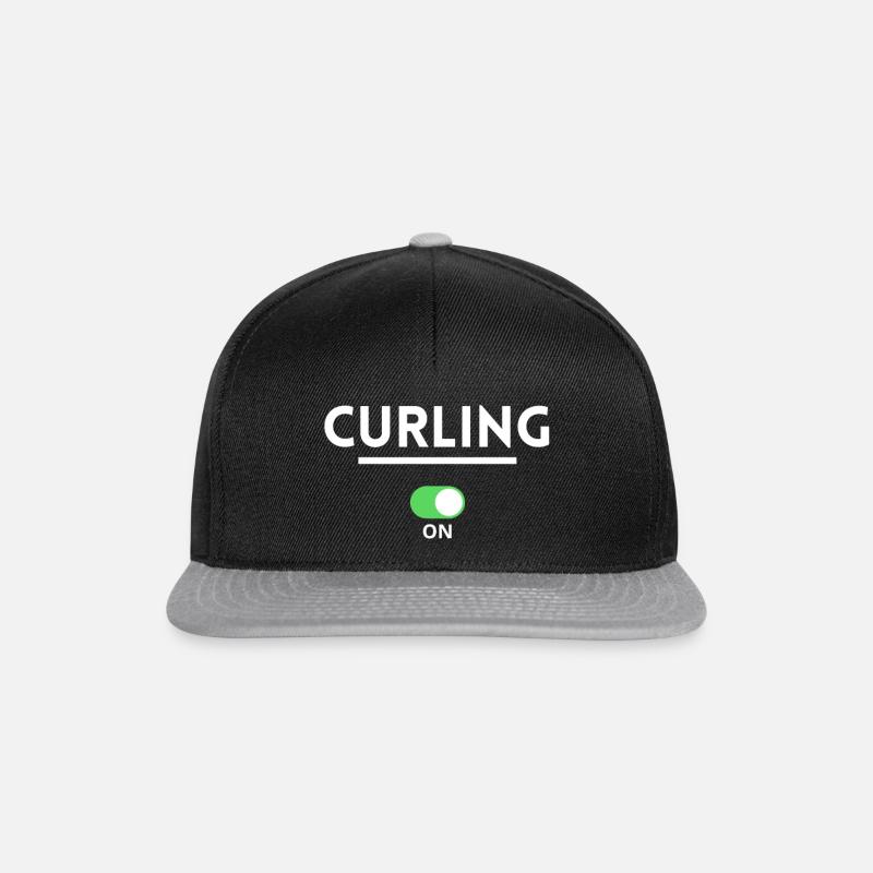 Curling. curling gift - Snapback Cap - black/grey