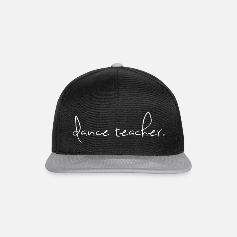 Tanzlehrer Dance Teacher Schriftzug - Snapback Cap - Schwarz/Grau