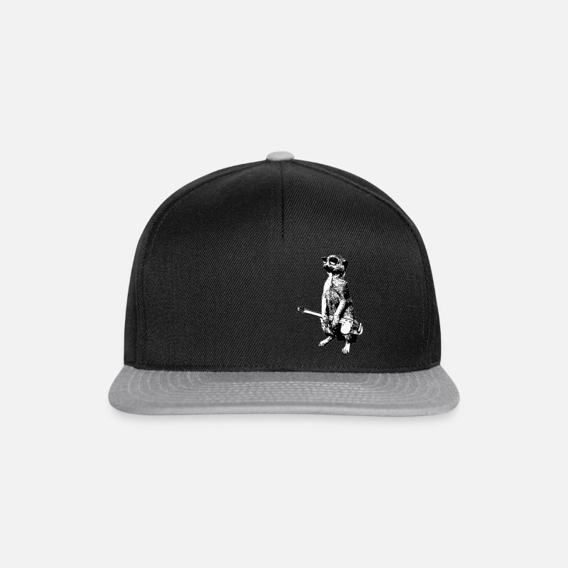 Erdmännchen - Snapback Cap - Schwarz/Grau