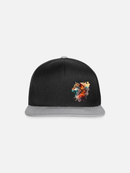 Wolf - Snapback Cap - Schwarz/Grau