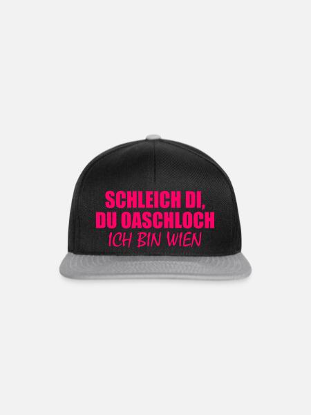 schleich di du oaschloch - Snapback Cap - Schwarz/Grau