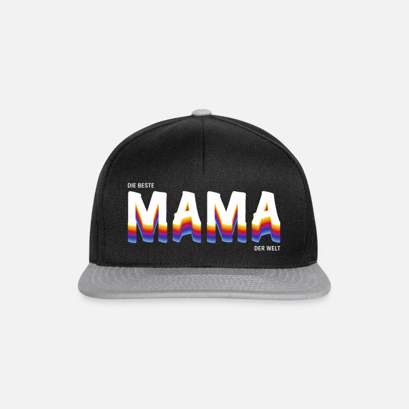Die Beste Mama der Welt - Snapback Cap - Schwarz/Grau