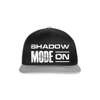 mode d’ombre sur La conception pour un travailleur en coulisses - Casquette snapback - noir/gris - Devant