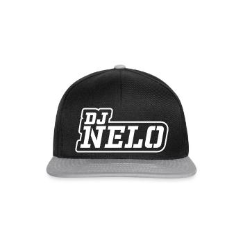DJ Nelo - Outline Blanc - Casquette snapback - noir/gris - Devant