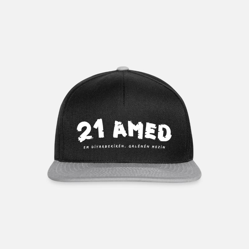 21 Amed Diyarbakir - Snapback Cap - Schwarz/Grau