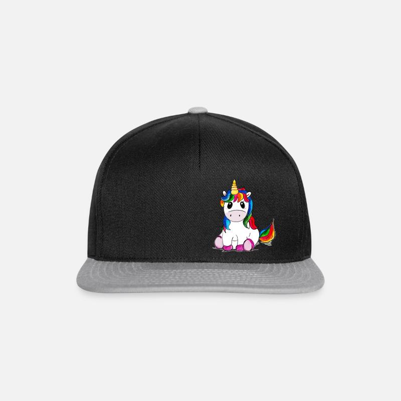 Fay the unicorn - Snapback Cap - black/grey