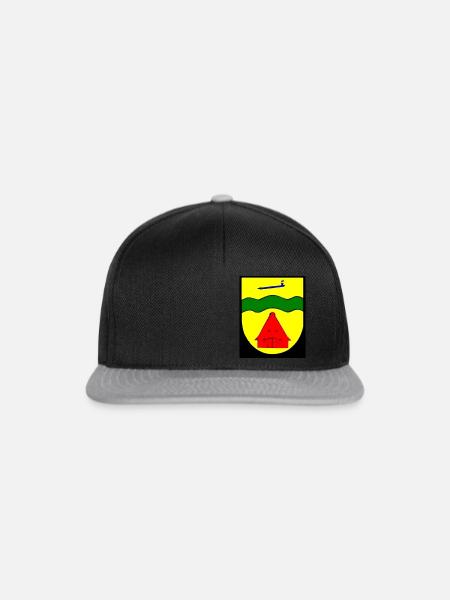 bokstedt USB - Snapback Cap - Schwarz/Grau