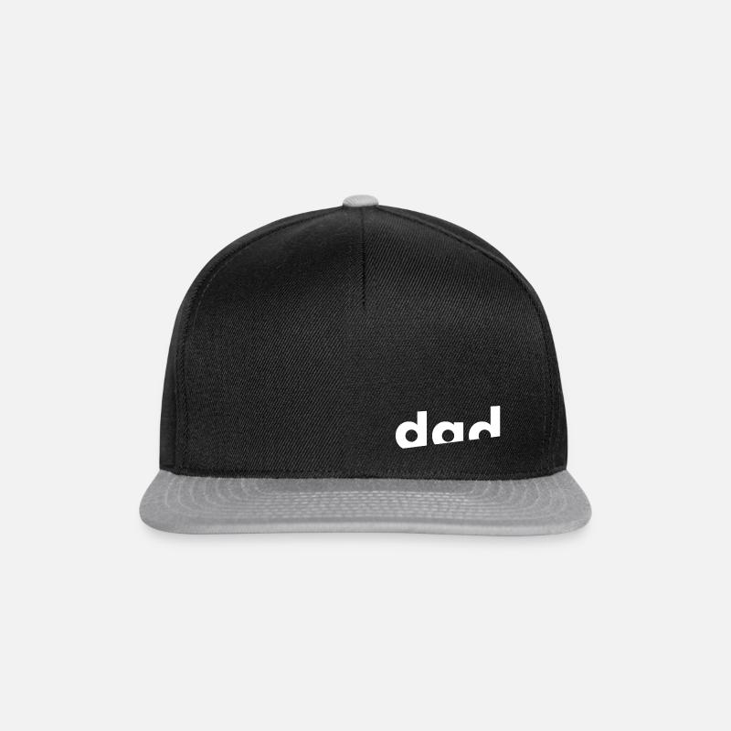 Geschenk Dad, Papa, Papi, Weihnachten. Cap, Pulli, - Snapback Cap - Schwarz/Grau