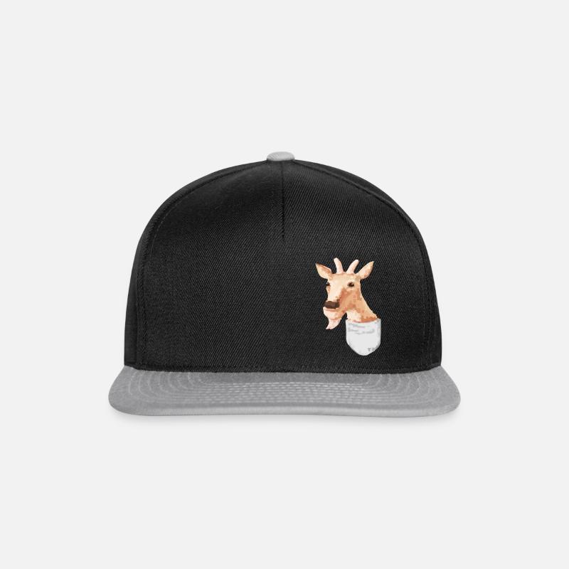 Die Taschenziege - Snapback Cap - Schwarz/Grau