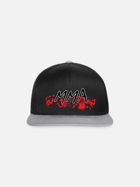 MMA - Snapback Cap - Schwarz/Grau