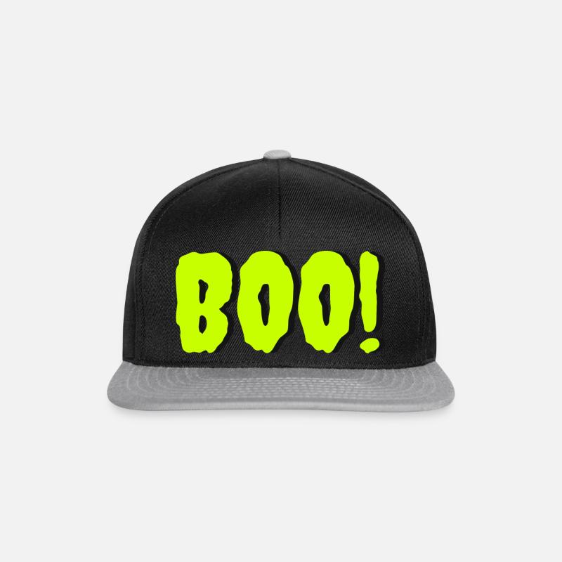 boo - Snapback Cap - Schwarz/Grau