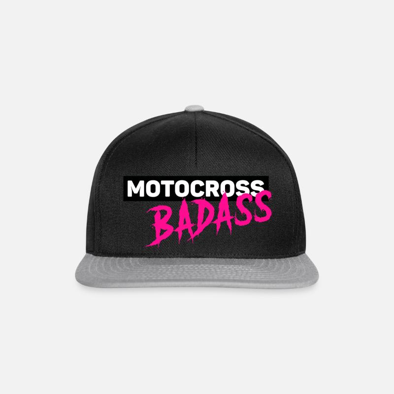 Mx logo pink - Casquette snapback - noir/gris