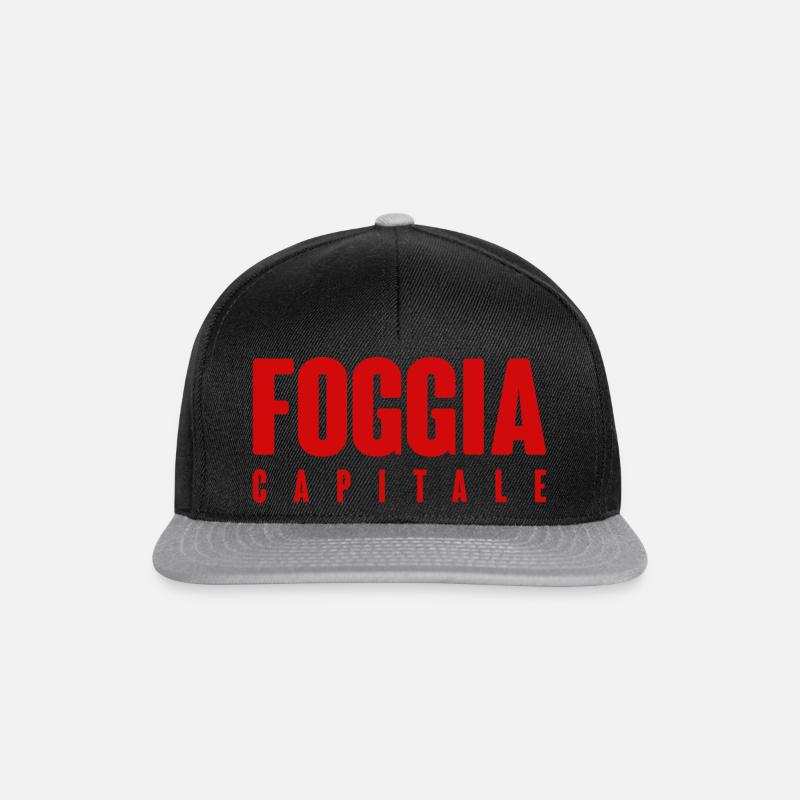 foggia - Casquette snapback - noir/gris