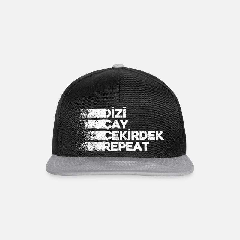 Dizi Cay Cekirdek Répéter les dictons turcs drôles - Casquette snapback - noir/gris