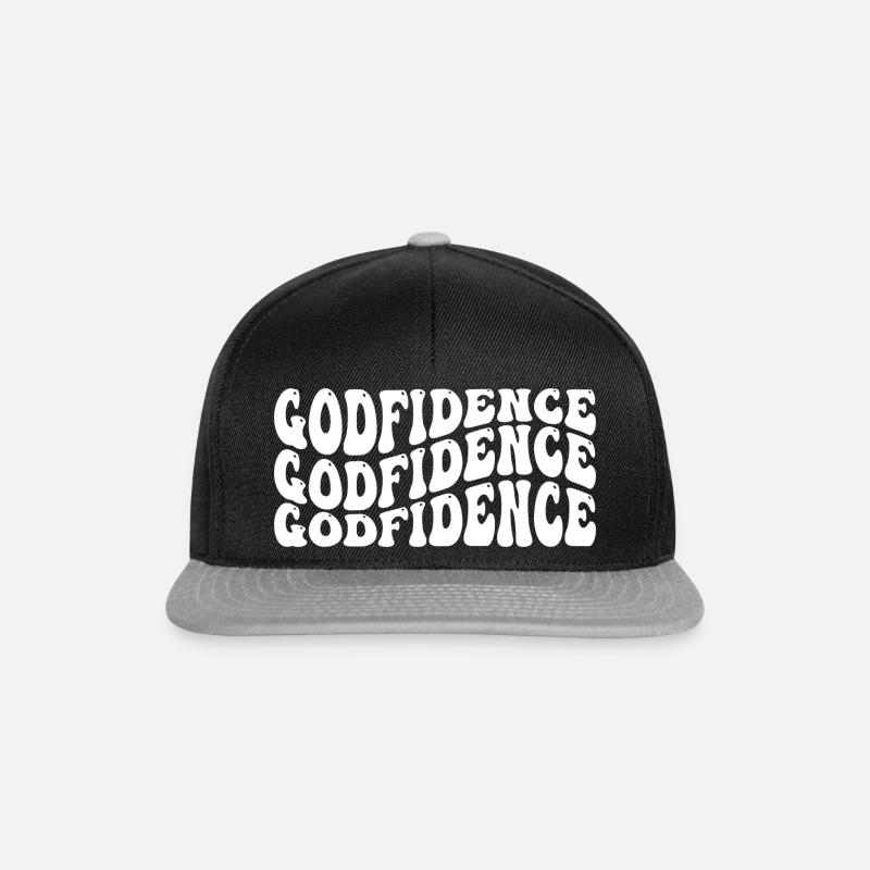 Godfidence - Snapback Cap - Schwarz/Grau