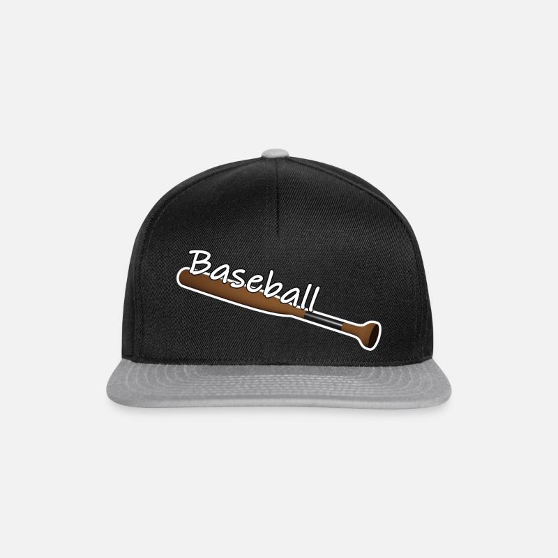 Baseball - Snapback Cap - Schwarz/Grau